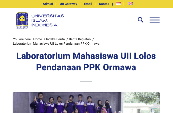 Pendanaan PPK Ormawa